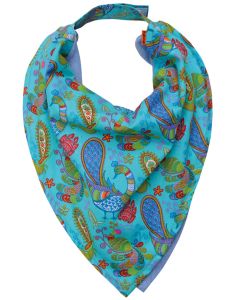 Bavoir Bandana BLUE PAON